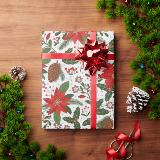 クリスマスの花 ラッピングペーパー