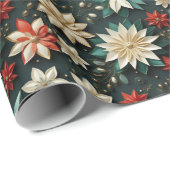 クリスマスの花 ラッピングペーパー (ロールコーナー)