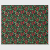 クリスマスの花 ラッピングペーパー (フラット)