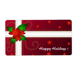 クリスマスの花 – ラベル