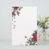 クリスマスの花 便箋 (スタンド正面)