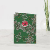 クリスマスの花 招待状 (裏面)