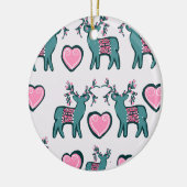 クリスマスの芸術 セラミックオーナメント (左)