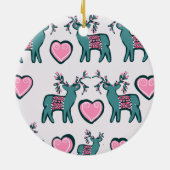 クリスマスの芸術 セラミックオーナメント (裏面)