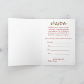 クリスマスの茶パーティの招待状。 ヴィンテージのデザイン 招待状 (内部)