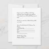 クリスマスの茶パーティの招待状 招待状 (裏面)