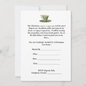 クリスマスの茶パーティの招待状 招待状 (裏面)