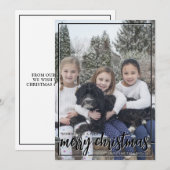クリスマスの華やかな写真をお望み シーズンカード (正面/裏面)