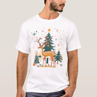 クリスマスの華やかな精神Tシャツ Tシャツ