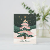 クリスマスの華やぎ グリーティング ポストカード (スタンド正面)