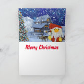 クリスマスの落書き クリスマスカード 案内状 (内部)