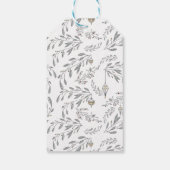 クリスマスの葉と果実 ギフトタグ (裏面)