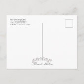 クリスマスの葉と果実 ポストカード (裏面)