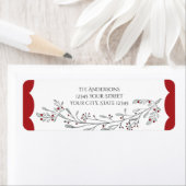 クリスマスの葉と果実 ラベル (インサイチュ)