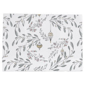 クリスマスの葉と果実 ラージペーパーバッグ (裏面)