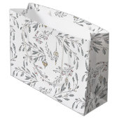 クリスマスの葉と果実 ラージペーパーバッグ (裏面アングル)