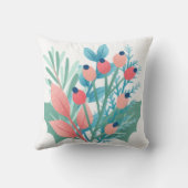 クリスマスの葉のクッションシンプルの素朴な農家 クッション (裏面)