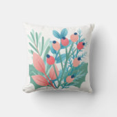 クリスマスの葉のクッションシンプルの素朴な農家 クッション (正面)