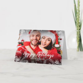 クリスマスの葉の写真 シーズンカード
