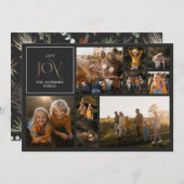 クリスマスの葉の喜び水の色の植物写真 シーズンカード (正面/裏面)