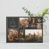 クリスマスの葉の喜び水の色の植物写真 シーズンカード (スタンド正面)