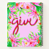 クリスマスの葉与え-  ノートブック (裏面)