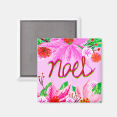 クリスマスの葉 – ノエル マグネット (正面/裏面)