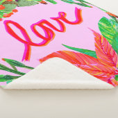 クリスマスの葉 – 愛 シェルパブランケット (3/4)