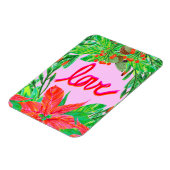 クリスマスの葉 – 愛 マグネット (左側)