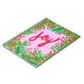 クリスマスの葉 – Joy ノートブック (左側)