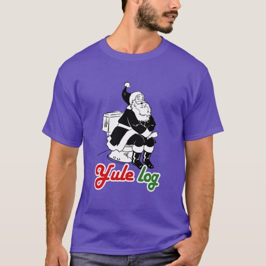 クリスマスの薪 Tシャツ (正面)