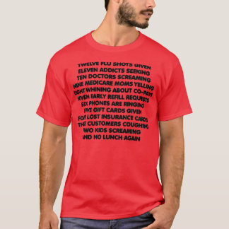クリスマスの薬剤師12日 Tシャツ
