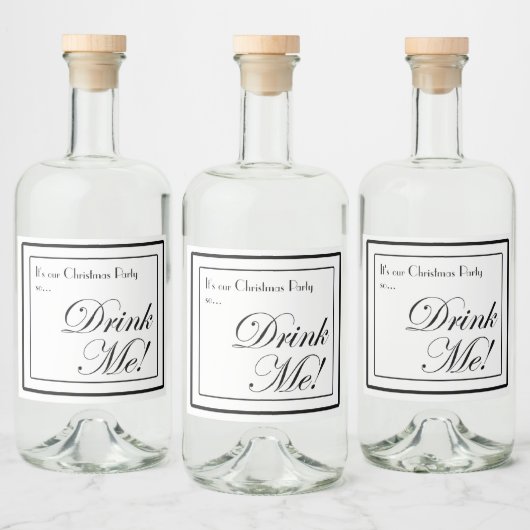 クリスマスの薬局スタイル飲んで!酒類ボトル リキュールボトルラベル (ボトル)