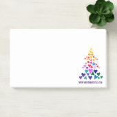 クリスマスの虹色のメモ ポストイット (オフィス)