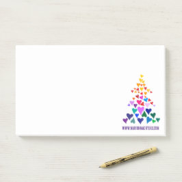 クリスマスの虹色のメモ ポストイット