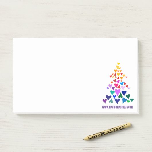 クリスマスの虹色のメモ ポストイット (デスク)