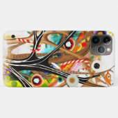クリスマスの虹色の木の魔法のアート キャンディーケーンの冬 Case-Mate iPhoneケース (裏面(横))
