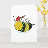 クリスマスの蜂 カード (黄色い花)