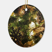 クリスマスの蝶 セラミックオーナメント (左)