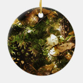 クリスマスの蝶 セラミックオーナメント (裏面)