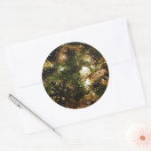 クリスマスの蝶 ラウンドシール (封筒)