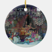 クリスマスの街のショーウィンドウ オーナメント (裏面)