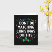 クリスマスの衣装に合わない家族のクリス カード (黄色い花)