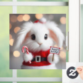クリスマスの衣装を着た可愛いバニー ウィンドウサイン (ホーム)