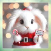 クリスマスの衣装を着た可愛いバニー ウィンドウサイン (シート3)