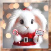 クリスマスの衣装を着た可愛いバニー ウィンドウサイン (シート2)