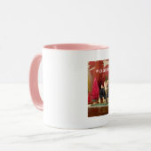 クリスマスの装飾がツートーン悪くなるとき襲って下さい マグカップ (正面左)