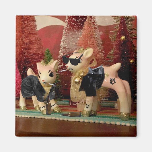 クリスマスの装飾が磁石悪くなる時 マグネット (正面)