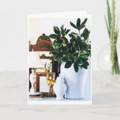 クリスマスの装飾とクリスマスの挨拶 カード (正面)