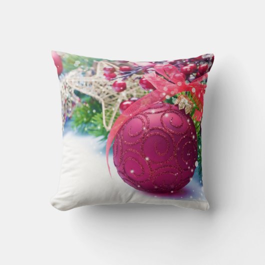 クリスマスの装飾の二重枕 クッション (正面)